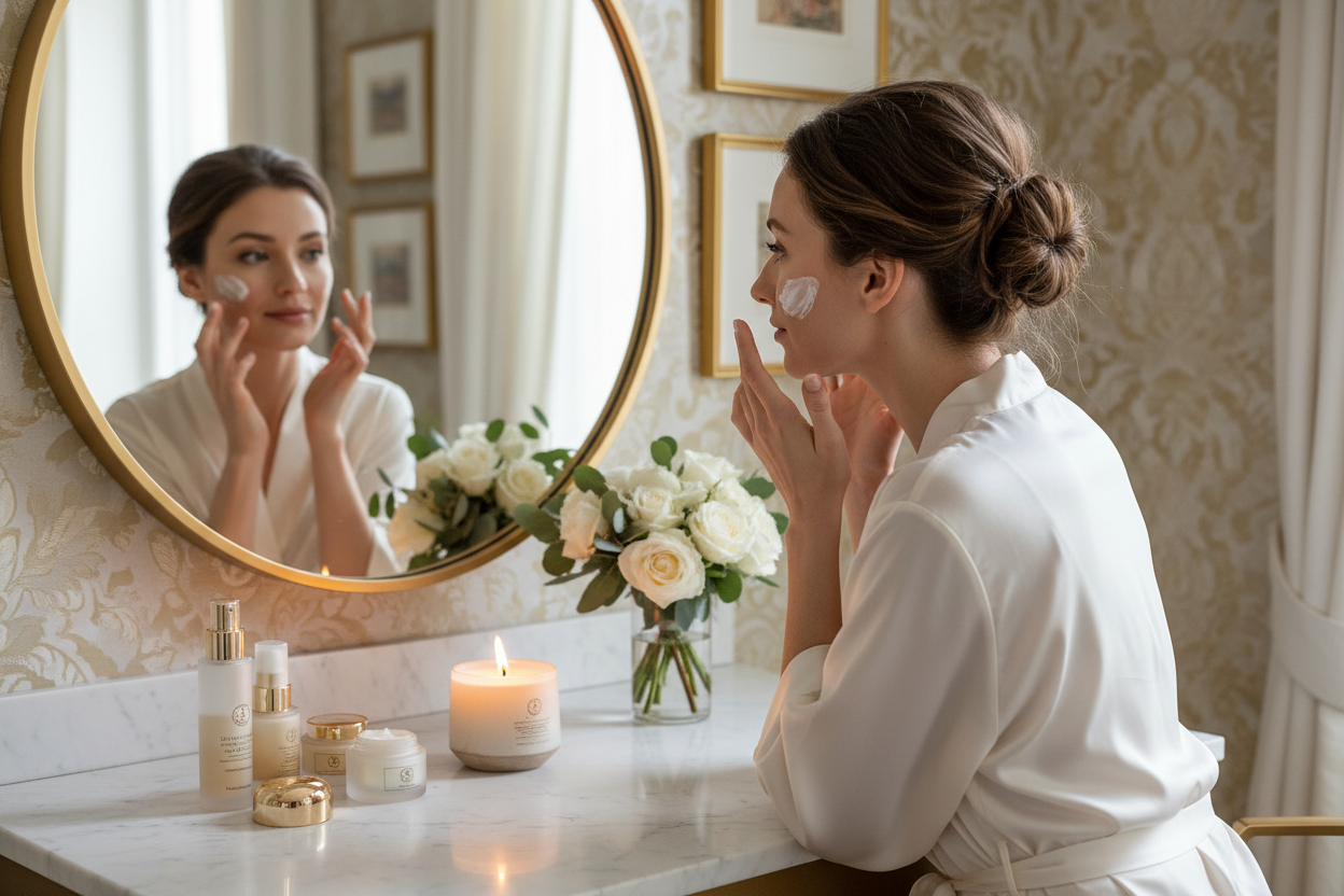 Luxury home decor skincare